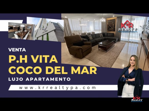 VENTA DE APARTAMENTO EN COCO DEL MAR P.H VITA