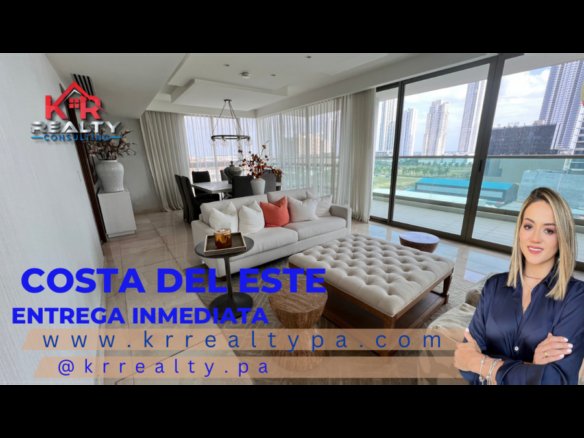 VENTA DE APARTAMENTO EN COSTA DEL ESTE, ENTREGA INMEDIATA