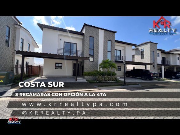 CASA EN COSTA SUR DE 3 HAB. CON OPCION A 4 SIN COSTO (DESDE $350,000)