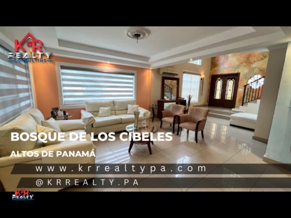 VENTA DE CASA EN BOSQUE DE LOS CIBELES ALTOS DE PANAMÁ, 4 RECÁMARAS