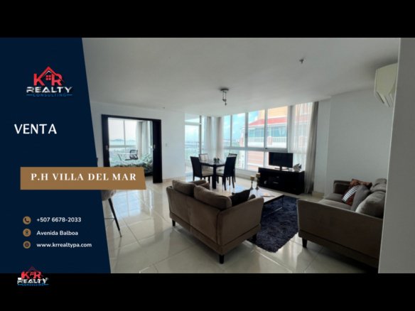 VENTA DE APARTAMENTO EN AVENIDA BALBOA P.H. VILLA DEL MAR