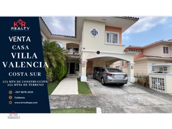 VENTA DE CASA EN COSTA SUR, VILLA VALENCIA, 4 RECÁMARAS, $348,000