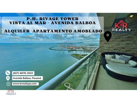 VENTA O ALQUILER DE APARTAMENTO EN AVENIDA BALBOA P.H RIVAGE TOWER